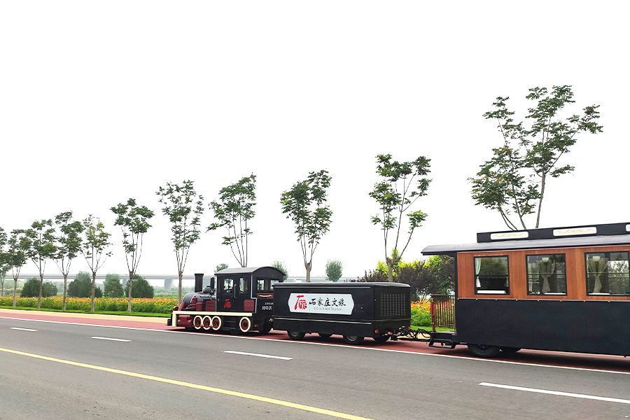Luxury large trackless simulation train