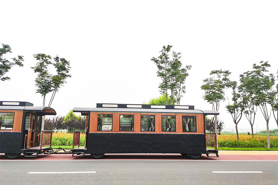 Luxury large trackless simulation train