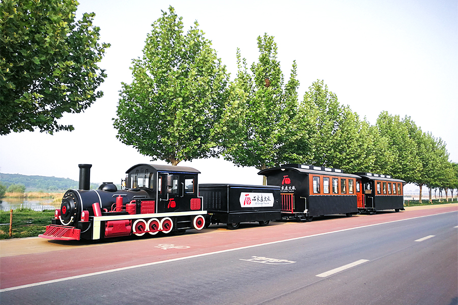 Luxury large trackless simulation train