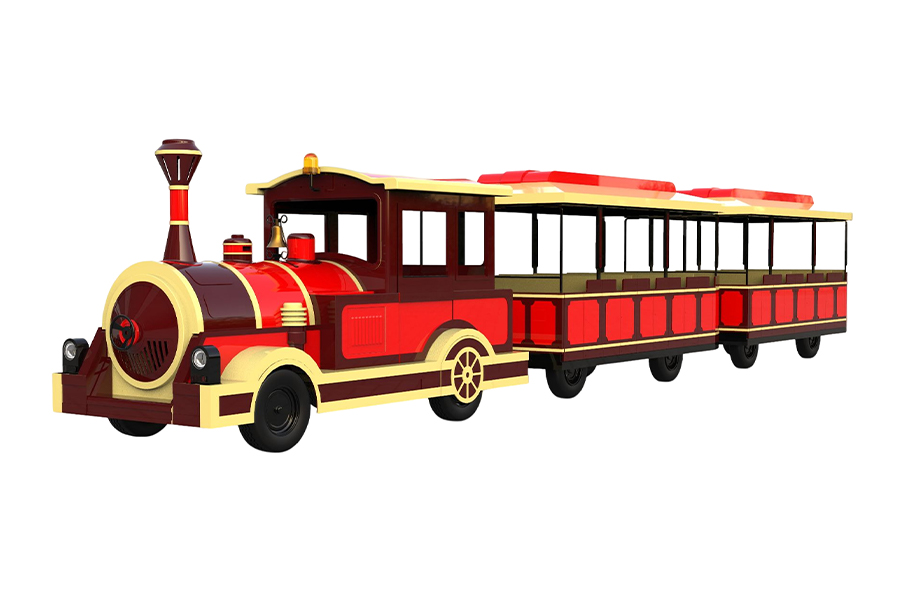 Semi-enclosed 20-seater elegant large trackless sightseeing train