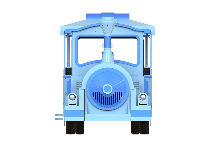 Semi-enclosed 20-seater elegant large trackless sightseeing train