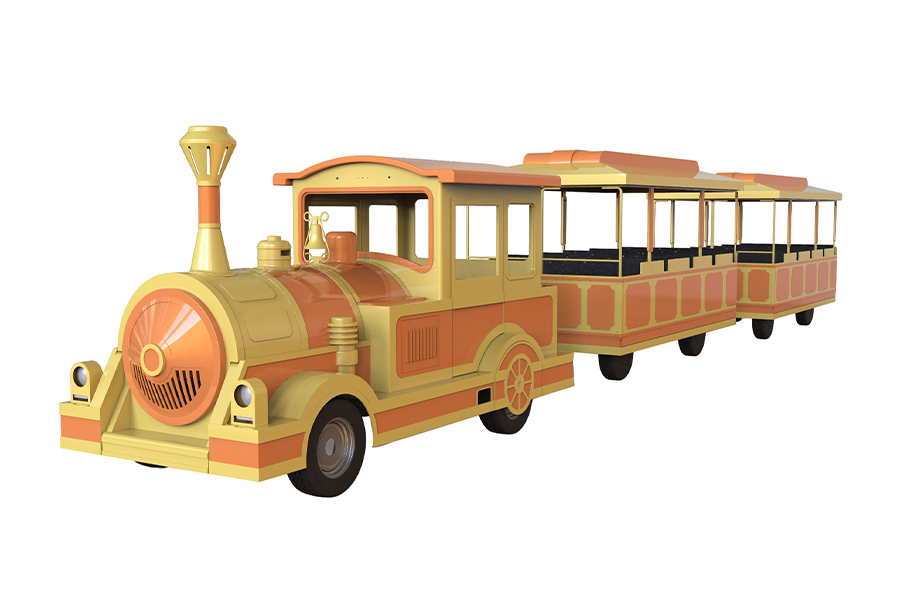 Semi-enclosed 20-seater elegant large trackless sightseeing train
