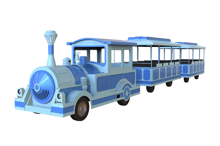 Semi-enclosed 20-seater elegant large trackless sightseeing train