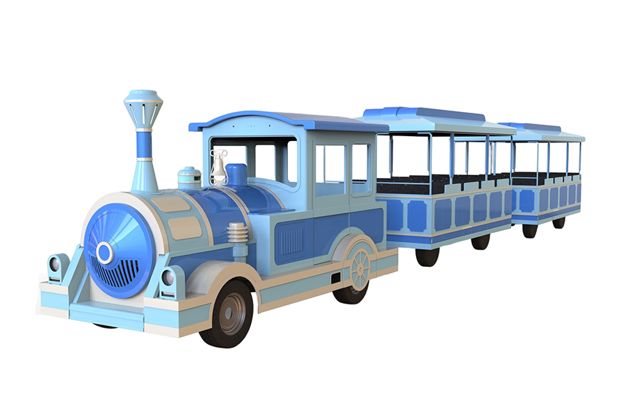Semi-enclosed 20-seater elegant large trackless sightseeing train