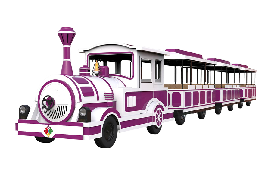 Semi-enclosed 20-seater elegant large trackless sightseeing train