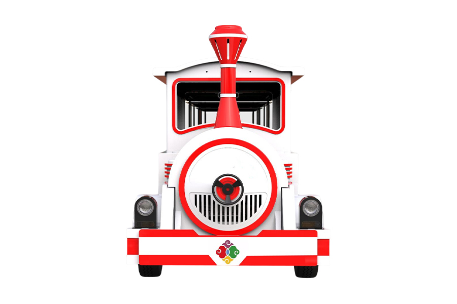 Semi-enclosed 20-seater elegant large trackless sightseeing train