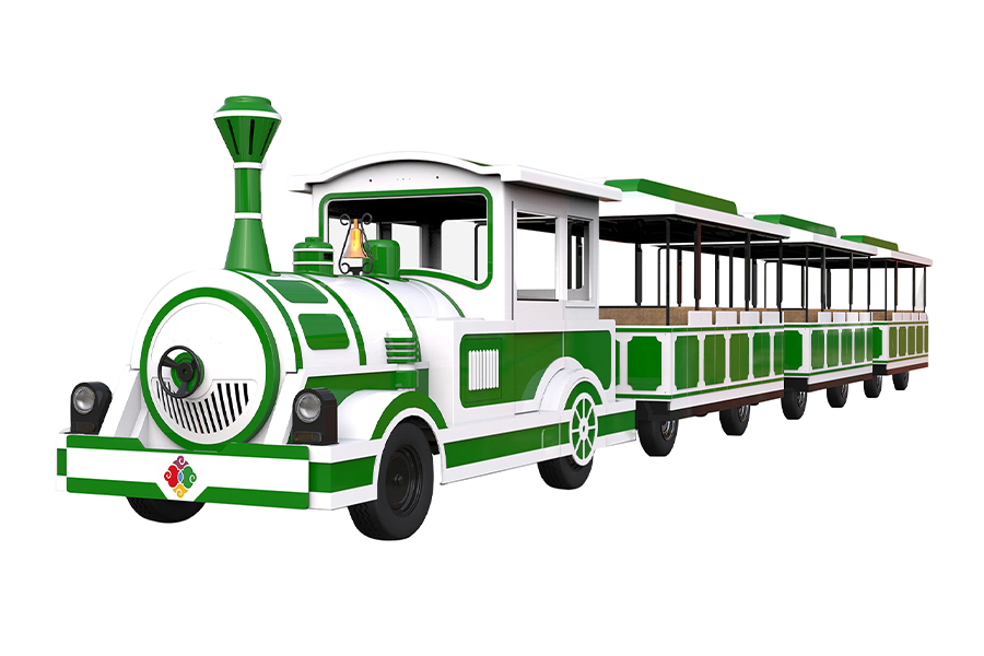 Semi-enclosed 20-seater elegant large trackless sightseeing train