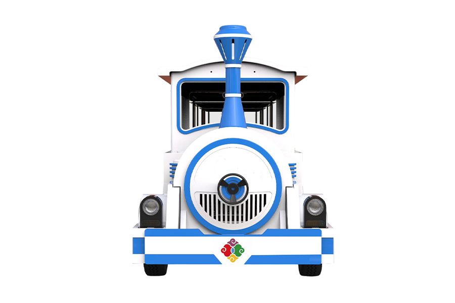 Semi-enclosed 20-seater elegant large trackless sightseeing train