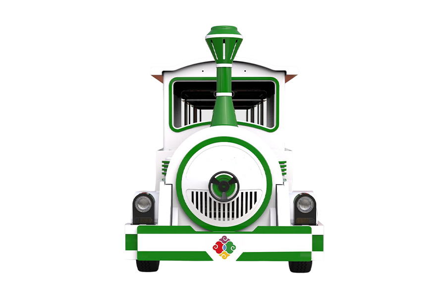 Semi-enclosed 20-seater elegant large trackless sightseeing train
