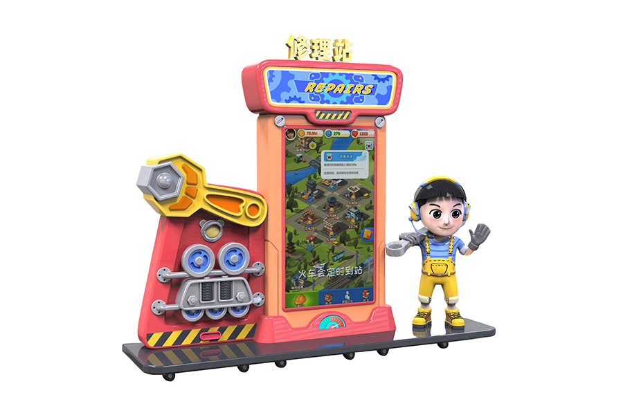 Shopping Mall Train, Car Rides, Kids Driving School Bus