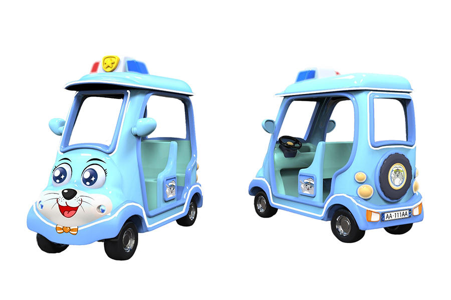 Four-seat cartoon electric sightseeing car