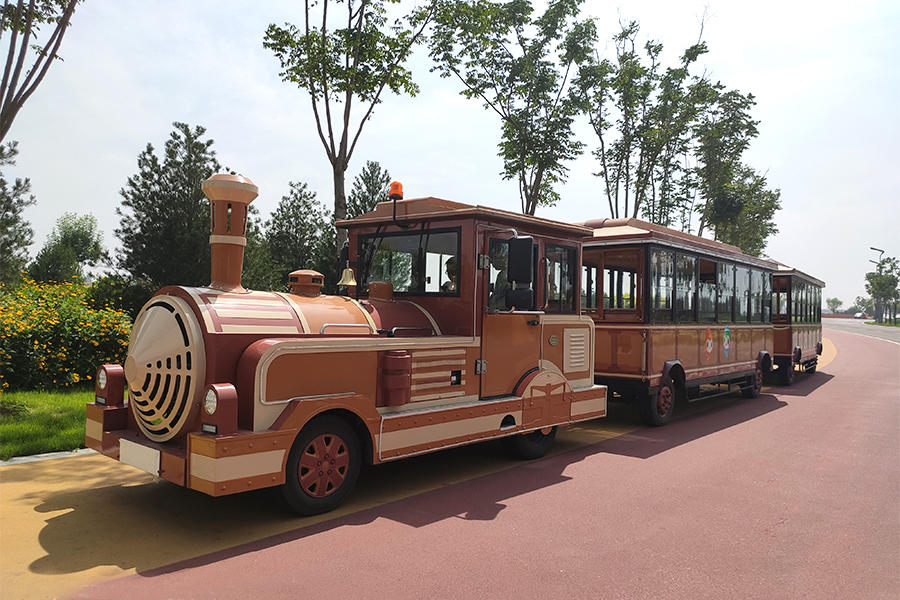 28 elegant large-scale trackless sightseeing trains in closed carriages