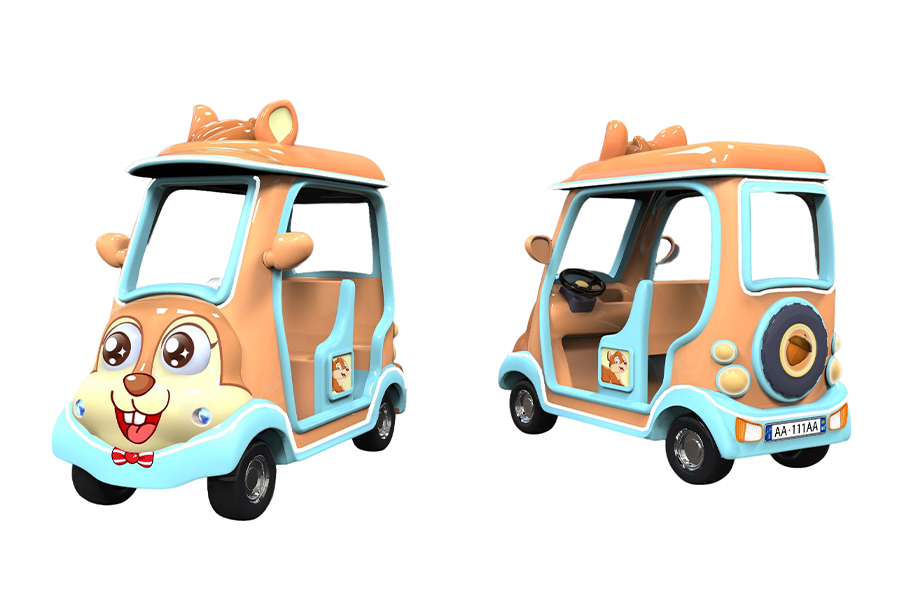 Four-seat cartoon electric sightseeing car