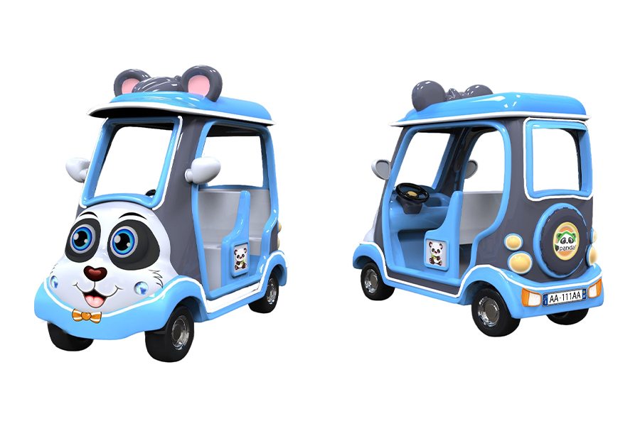 Four-seat cartoon electric sightseeing car