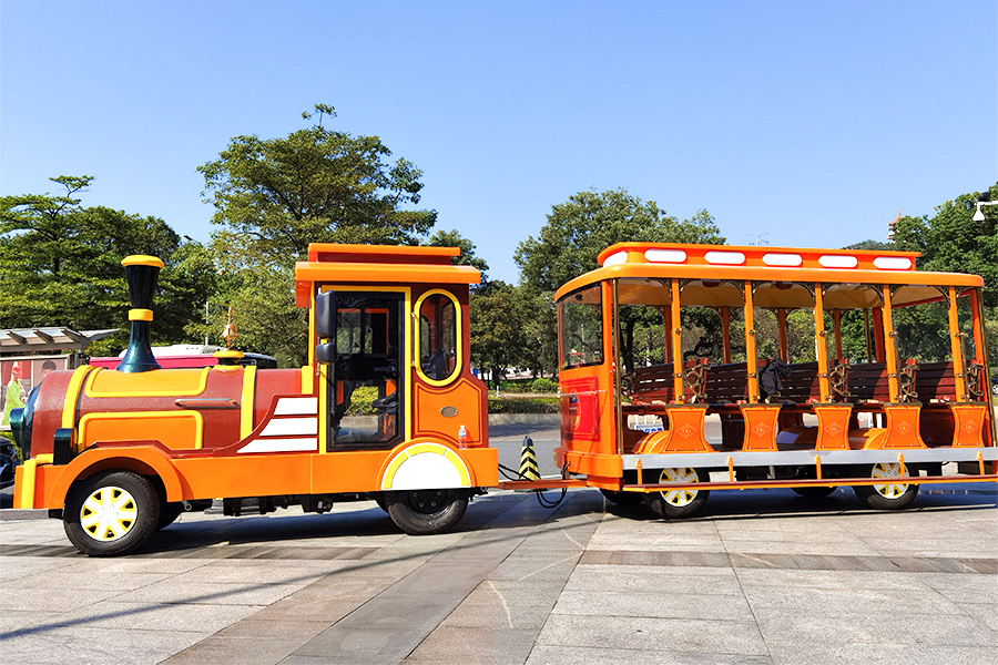 Tram type large trackless sightseeing train