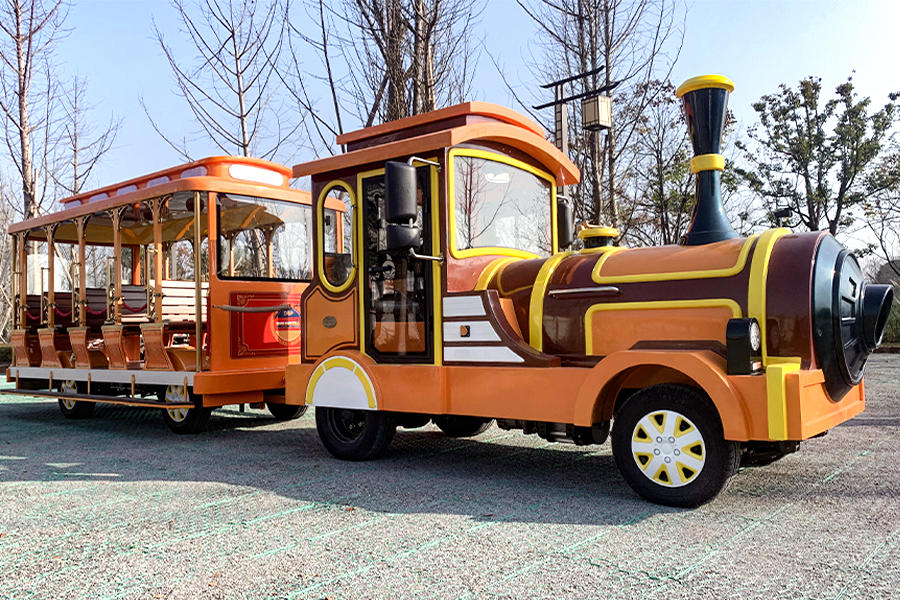 Tram type large trackless sightseeing train
