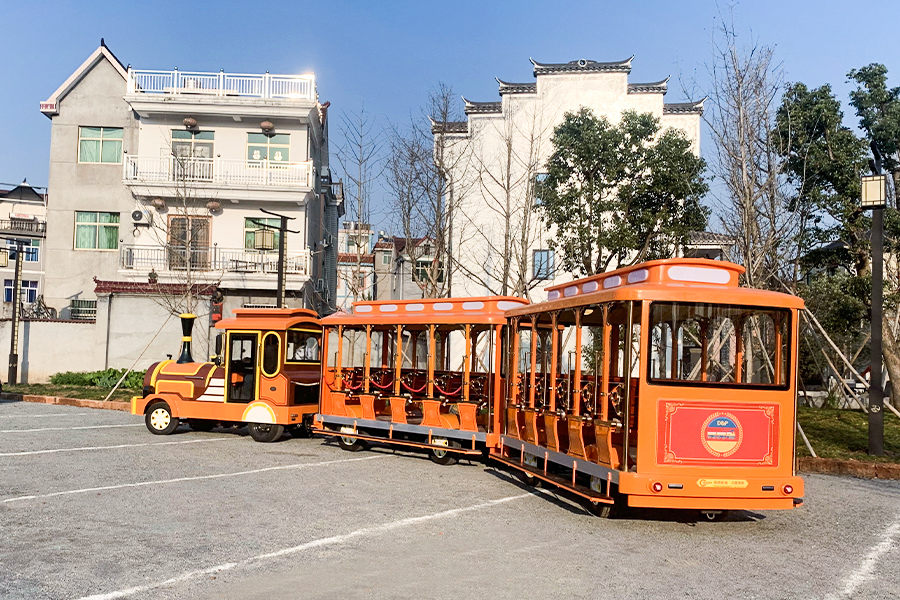 Tram type large trackless sightseeing train