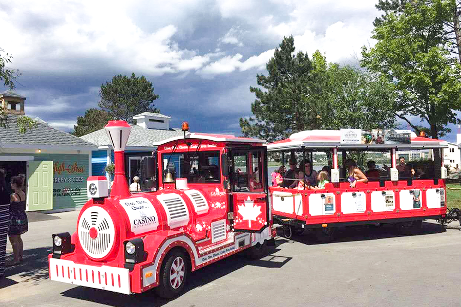 20-seat semi-enclosed carriage classic large trackless sightseeing train