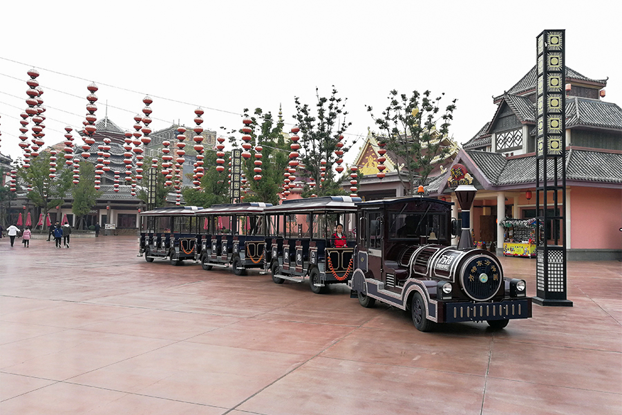 20-seat open carriage classic large trackless sightseeing train
