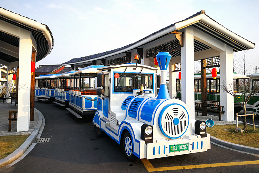20-seat open carriage classic large trackless sightseeing train