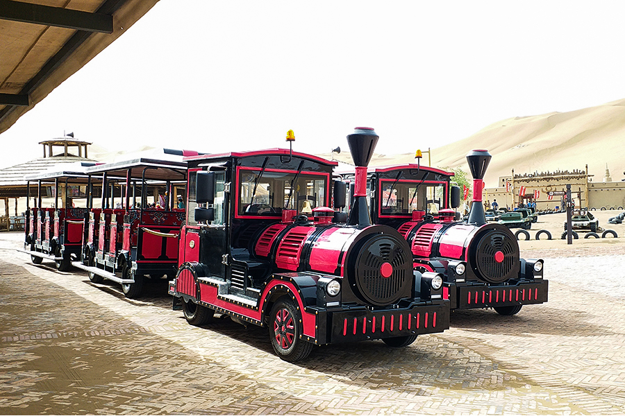 20-seat open carriage classic large trackless sightseeing train