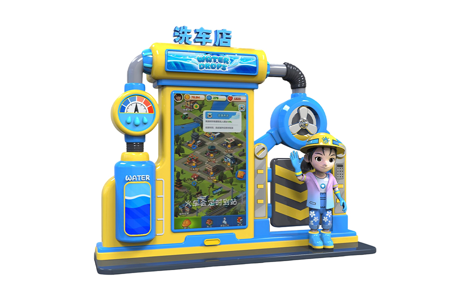 Shopping Mall Train, Car Rides, Kids Driving School Bus