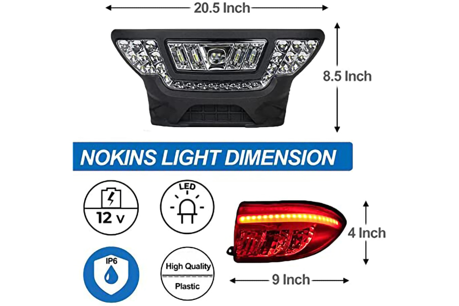 Upgraded Golf Cart Light Kit (club car precedent gas & electric models)