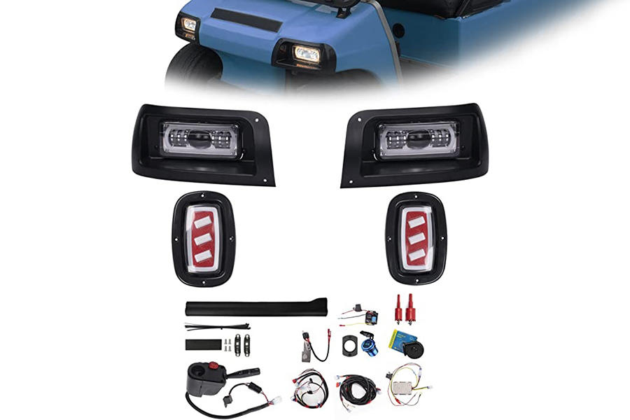 Deluxe Plus LED Light Kit (Fit Club Car DS 1993-UP Gas and Electric Golf Cart)
