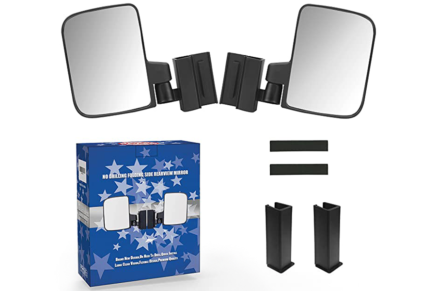 No Drilling Folding Side Rearview Mirror