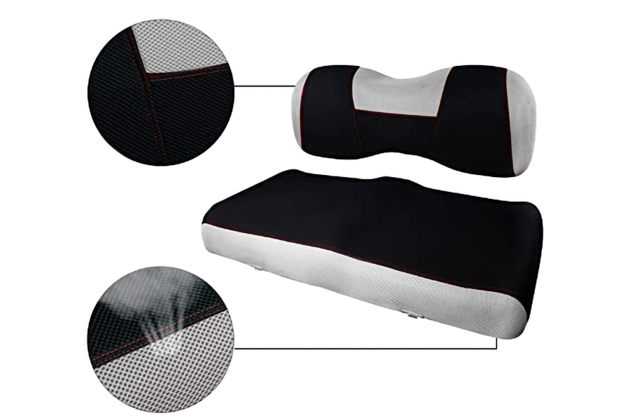 Golf Cart Seat Covers Ytype Grey & Black