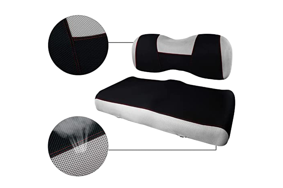 Golf Cart Seat Covers Ytype Grey & Black