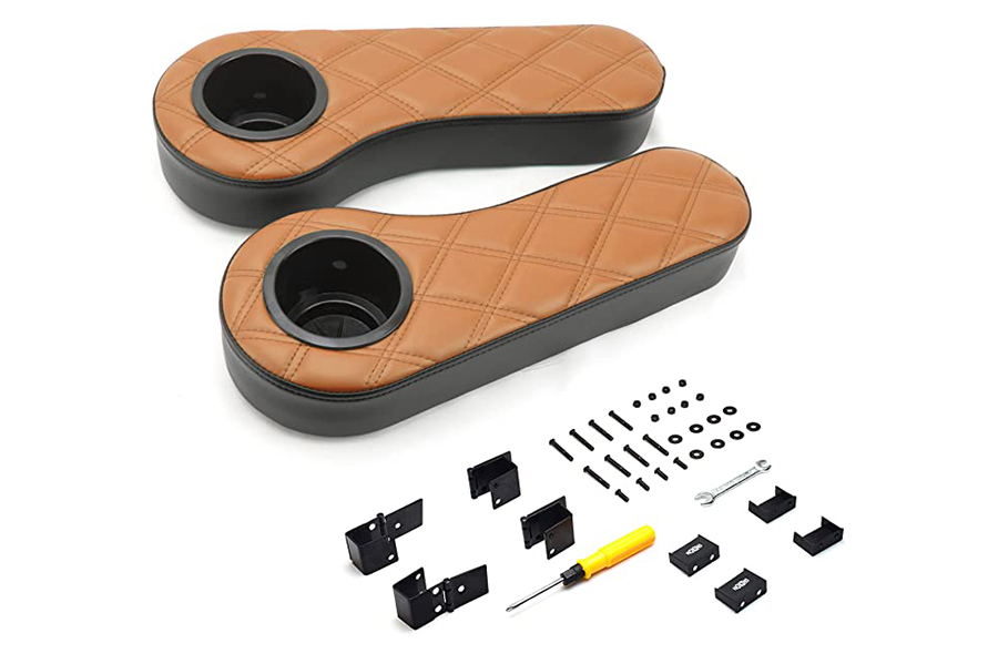 Armrest With Cup Holder Flip Type