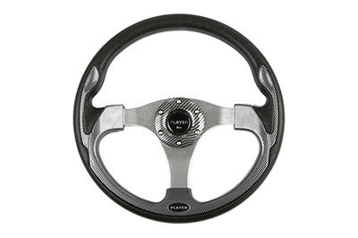 Golf Cart Steering Wheels & Adapter Silver Grey