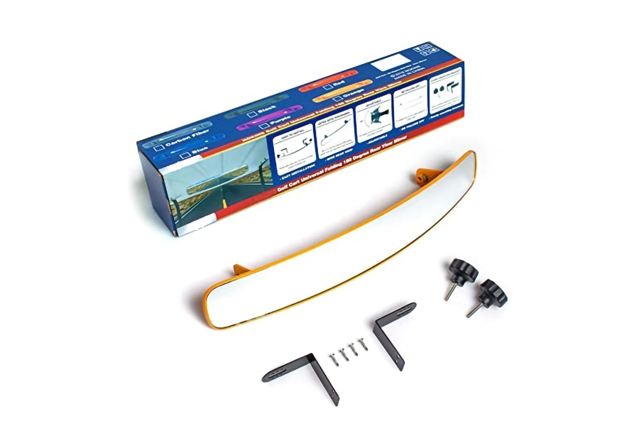 Panoramic Universal Rearview Mirror Yellow