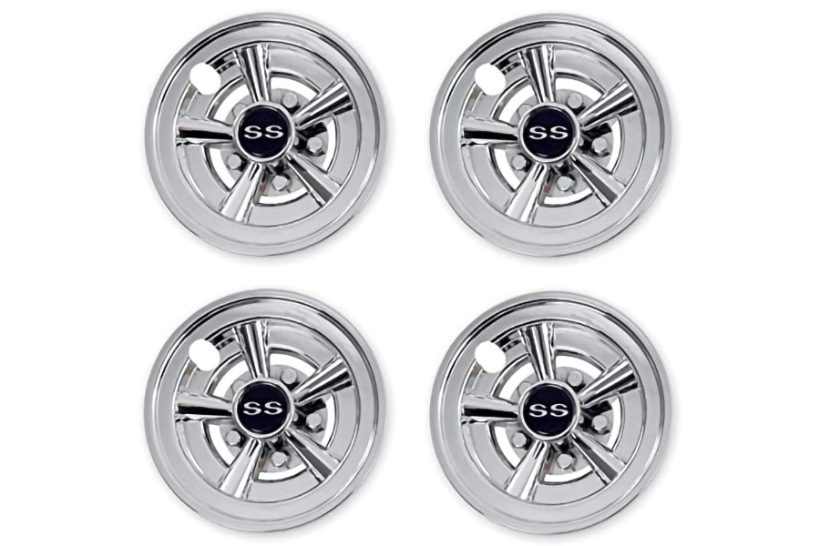 Golf Cart Wheel Covers Silver Color
