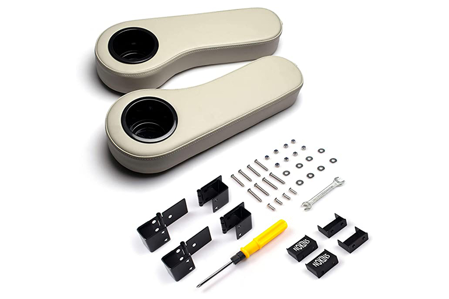 Armrest With Cup Holder Flip Type