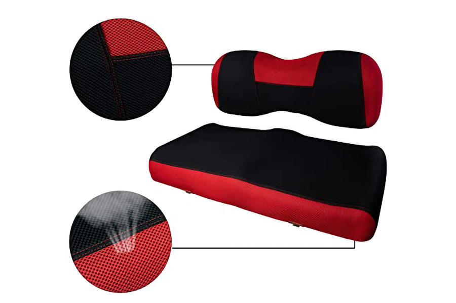 Golf Cart Seat Covers Ytype Red & Black