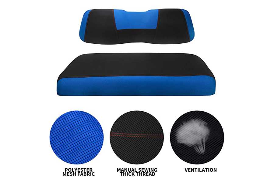 Seat Covers Blue & Black 