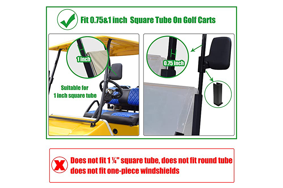 No Drilling Folding Side Rearview Mirror