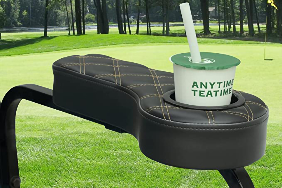 Armrest With Cup Holder Flip Type