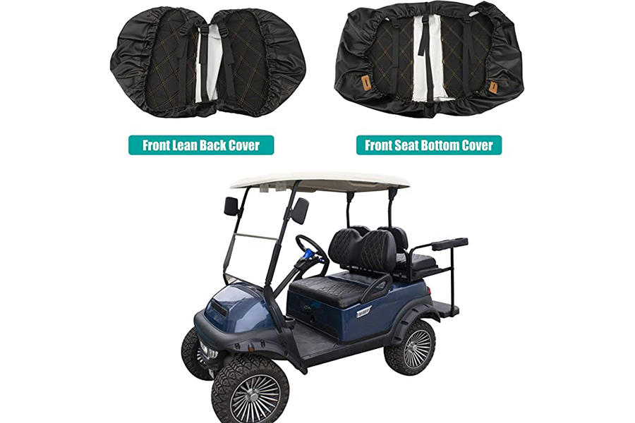 Golf Cart Seat Covers P Diamond type Black