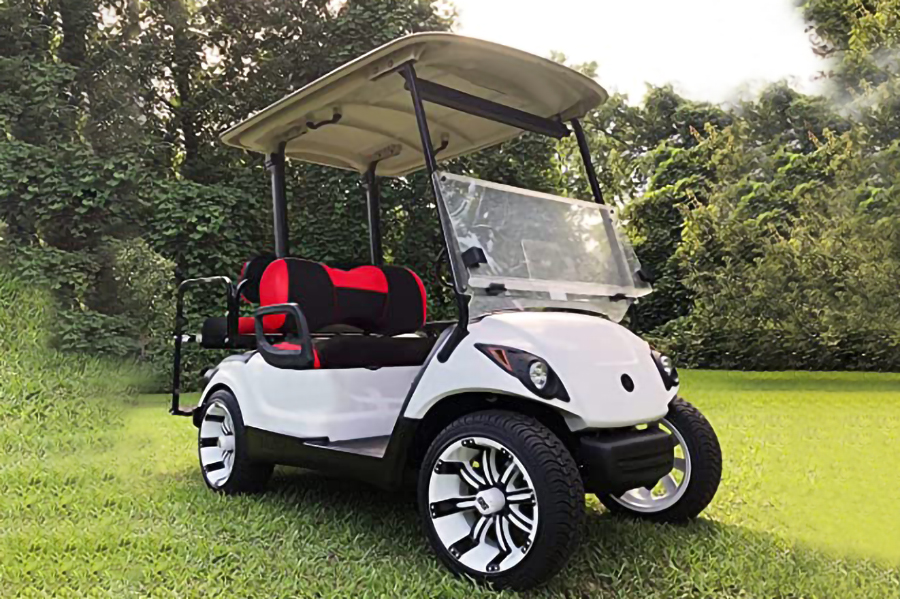 Golf Cart Seat Covers Ytype Red & Black