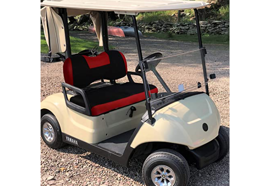 Golf Cart Seat Covers Ytype Red & Black