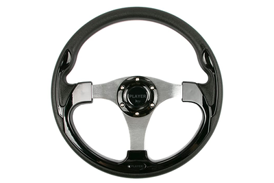 Golf Cart Steering Wheels & Adapter Black